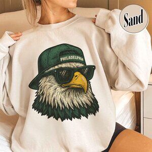 Philadelphia Football Graphic Style Crewneck Sweatshirt 166